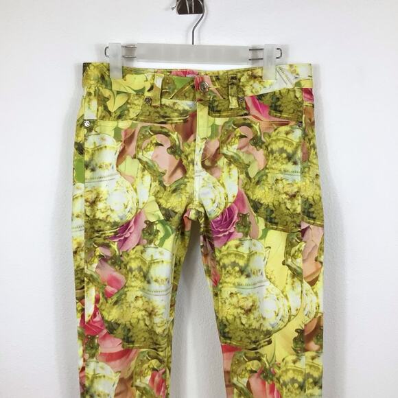 TED BAKER Danelle Floral Teapot Print Jeans size 26 - Picture 3 of 9